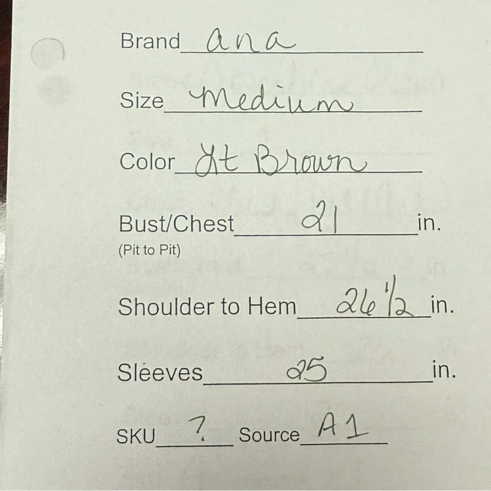 A.N.A Rust Chunky Knit Turtleneck Sweater M | Cozy Fall Winter Pullover Chic - Picture 7 of 7